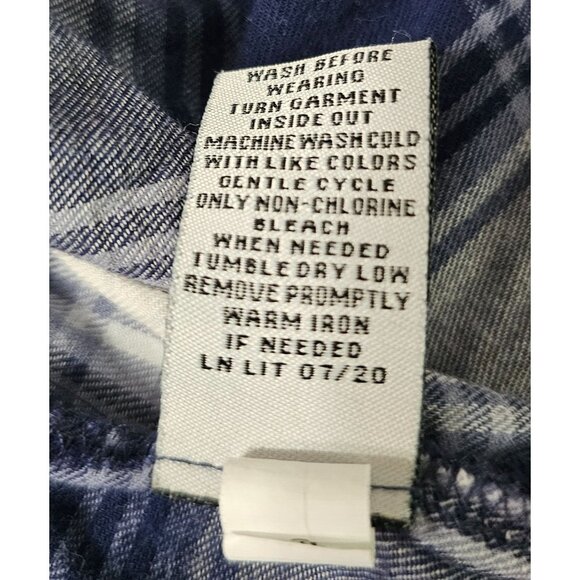 Vanilla Star Women's Plaid Button-Down Peplum Shirt Sz XL Soft Comfortable Style - Picture 6 of 9